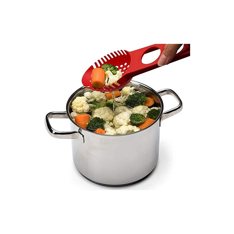 Yuemsh Nylon Spaghetti Server Non-Stick Pasta Fork Slotted Spoon Food