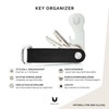 Key Organiser - Key Case Made of Real Leather, Stainless