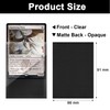 Black Card Sleeves 200 Pack Compatible with MTG Card Sleeves