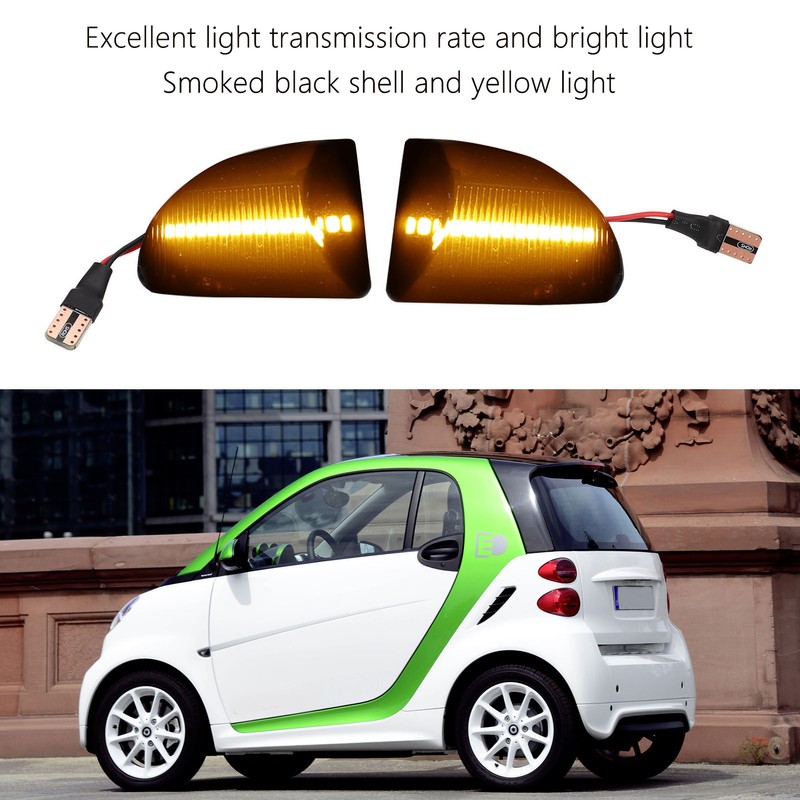 Side Marker Light Smoked Black Shell Yellow Light Aging Resistant