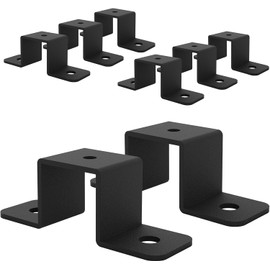 VANROUG 8 Pcs Square Pipe Clamp Square Tube Bracket U Shaped Strut Connector Bracket for 25 x 25 mm Square Tube