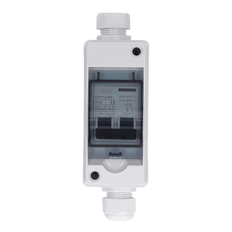 PV Solar Disconnect Switch 2P 40A IP65 Waterproof PA66 Shell