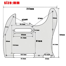 DIAO79NI 8 Hole Tele Pickguard Scratch Plate for USA/Mexican Fender American Standard Telecaster Modern Style Electric Guitar, Light Pink Pearl, 4ply.