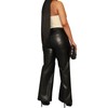 hibshaby Black Leather Pants, Women's Faux Leather High Waisted Straight