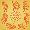 Kokopelli Wall Art Stencil, 16.5 x 16.5 cm (M) -