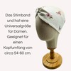 Handgemachtes Damen Stirnband, Jersey Haarband mit Knoten, Turban-Design, Frühling (Blumen