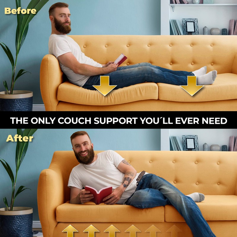 Golden Home Essentials XL 23.2in x 68in Couch Support for Sagging Cushions - Extra Wide Sofa Cushion Support Board - 0.4in Saggy Couch Cushion