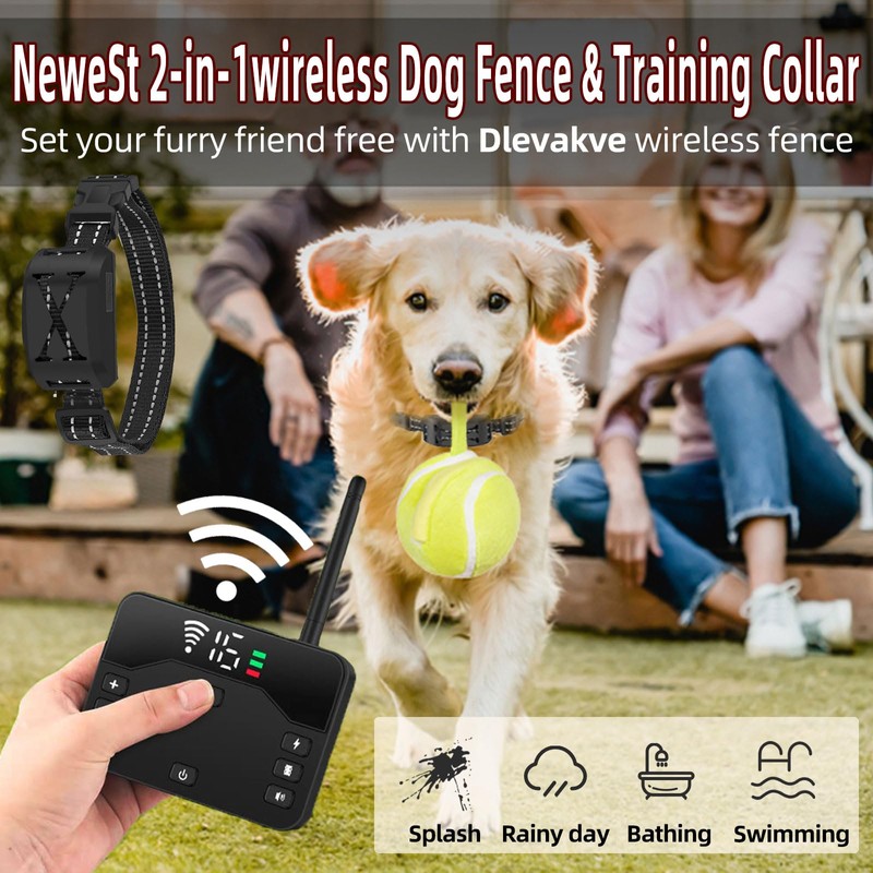 zvsay Wireless Dog Fence System for 2 Dogs,2026 Upgraded Electric