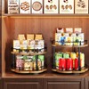 Spice Rack Lazy Susan Organizer for Cabinet, Rotating Spice Organization