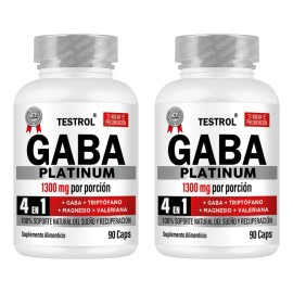 Gaba Platinum Testrol Paquete 2 Piezas - 90 Capsulas