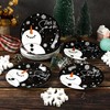 AimFun Christmas Party Plates Let It Snow Disposable Paper Plates