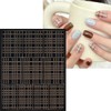 6 Sheets Irregular Nail Art Stickers Decals 3D Airbrush Nail