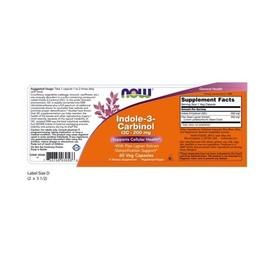 Now Indole 3 Carbinol (I3C) 200 mg 60 vcaps