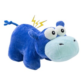 VWPTCHI Squeaky Durable Plush Dog Toy for Safe Chewing 𝐀𝐠𝐠𝐫𝐞𝐬𝐬𝐢𝐯𝐞 Dog Toys for Small, Medium, and Large Dogs Stuffed Hours of Fun 𝐂𝐮𝐝𝐝𝐥𝐞 𝐁𝐮𝐝𝐝𝐲 𝐟𝐨𝐫 pups-Hippo
