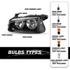 SOCKIR 4Pcs Headlight Assembly Compatible with 2006-2010 Dodge Charger Headlight