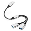 AIYEEN USB Splitter Cable, USB A Splitter 1 in 2