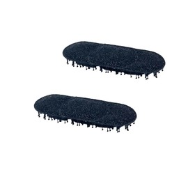Kamipita Glitter Super Mini Oval 2 Pcs Cute Velcro Hair Clips, Glitter, Hair Clips, Hairpins, Hair Bands, Short Hair... (5.5*2cm, Black)