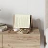 Wooden Triangle Book Stand Holder for Page Rest, Acacia Foldable