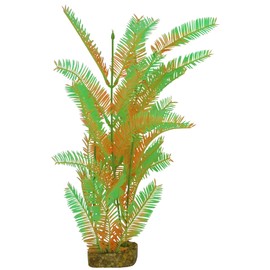 GloFish 78042 Aquarium Plant, Green/Orange, X-Large