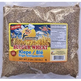 Yummmy Bulgur Cracked Wheat, Trigo Bulgur, 2 Lbs (32 Oz), Kosher certified, High in Fiber, 100% Natural, Freshly packed in USA