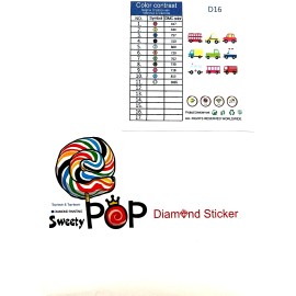 exceptionalbeauty 9 Cars Trucks Stickers Diamond Painting by Number Rhinestone Embroidery Box KIT