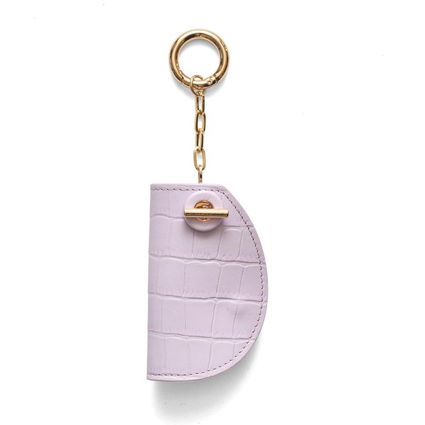 Hazel Key Holder, Key Case, Smart Key, Croco Embossed Mantel,