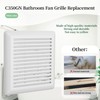 ZAITOE C350GN Bathroom Fan Grille with Spring Compatible with Br-oan-Nu-Tone