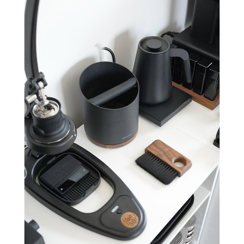 Normcore Espresso Knock Box - 1.8L Capacity, Holds 40–45 Pucks