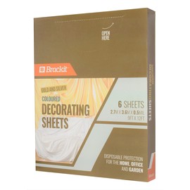brackit MT2251 Dust Sheets, Gold/Silver (6 Pack)