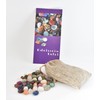 Gemstone Set Sustainable Linen Bag with Gemstone Board - Genuine
