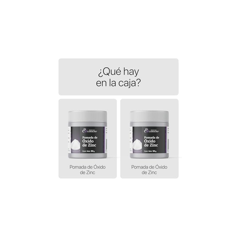 Productos Camacho - Pomada óxido de zinc (2 pack de