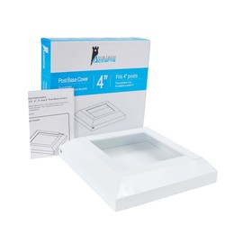 Fortress Accent 4-in White Post Base Cover