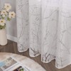 Delien Voile Burnout Curtain with Knots Pattern, Sheer Curtain with
