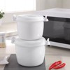 JWTIFOA Microwave Rice Cooker, 1.8 Quart/7 Cup Microwave Steamer for