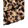 Verdusa Women's Leopard Print Tiered Layered Ruffle Mini Skirt Lace