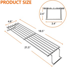 69866 Grill Warming Rack for Weber Spirit 200 Series Spirit E210 S210 E220 S220 with Up Front Control (Years 2013 and Newer), Grill Upper/Warming Grates for Weber Spirit 200 Series Grill Parts
