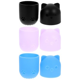 Hemobllo Estuche y Forma de Dibujos Animados de Silicona Diseño Compacto 3 Piezas para Alm