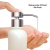 Elegant Flat Top Stainless Steel Soap and Lotion Dispenser Pumps,