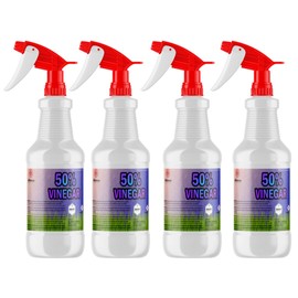 Vinegar 50% - 4 Quarts with Spray Tops - Industrial Strength for Cleaning