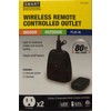 SMART ELECTRICAN Indoor Outdoor Remote Control 2 Outlet Receiver W