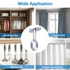 Closet Rod Support, 20Pcs Hollow Zinc Alloy Adjustable Oval Wardrobe
