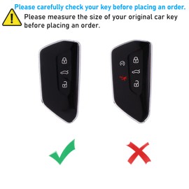 Sucxyor Compatible with Volkswagen Key Cover VW Golf 8/ID.3/ID.4 Zinc Alloy Car Key Case Seat Leon/Tarraco/Ateca/Cupra Formentor/Leon Key Cover Protective Case with Key Ring