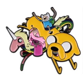 Gufo Spectre Pins Adventure Time Jake the Dog Finn the Human Princess Bubblegum Lady Rainicorn Enamel Pin