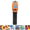 Temperature Measuring Gun Infrared with LCD Display Industrial Thermometer GM320SOrange
