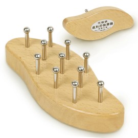 [Regular Imports] Non-marking Cassa Board, Cassa Plate, Taiwan Patent for Masami Nagasawa, Head Massage, Face, Leg, Back, Body, Hand-held Type, S Shape, Cypress Wood, Ideal for Specialty Stores such