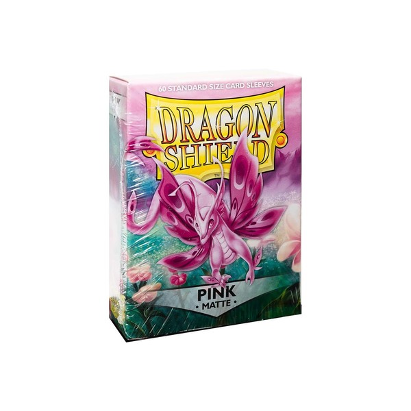 Arcane Tinman Dragon Shield Standard Size Card Sleeves – Matte Pink 60CT – MTG Card Sleeves are Smooth & Tough – Compatible with Pokemon, Yugioh, & Magic The Gathering Card Sleeves