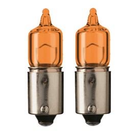 Flosser Incandescent BAZ9s 6W 400601 HY6W Amber Turn Signal Light Bulb Replacement (Pack of 2) Made in Germany