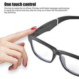 ASHATA Gafas Inteligentes, Gafas con Micrófono y Parlantes Integrados, Elegante Sonido Estéreo Multifunción, Sonido de Tipo Abierto, Protección para los Ojos, Gafas Inteligentes 5.0