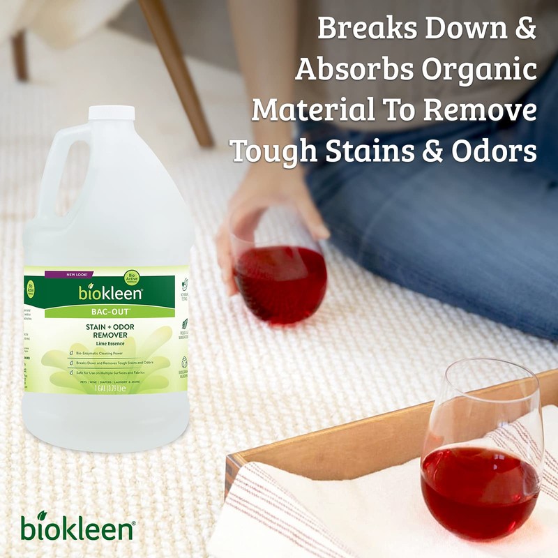 Biokleen Bac-Out Stain Remover for Clothes & Carpet - 128