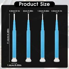4Pcs Ceramic Screwdriver Adjusting Screwdriver Slotted Screwdriver Set Plastic Ceramic Screwdriver for High Frequency Circuit Adjustment